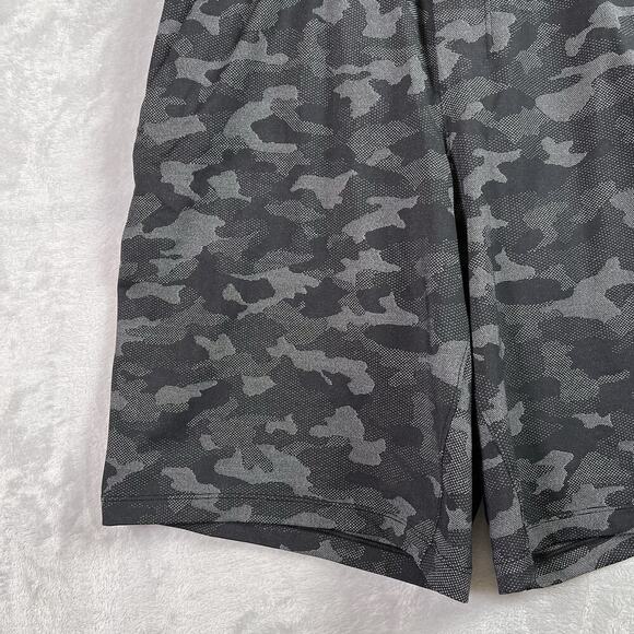 Lululemon Camo Shorts Men's Small Black/Grey Athletic Workout Gym Pockets - Picture 4 of 12